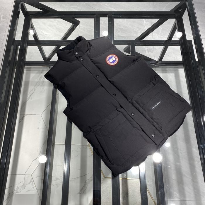 Yupoo Canada Goose puffer black patch vest Canada Goose down jacket puffer black red logo Black