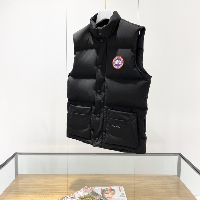 Yupoo Canada Goose puffer black patch vest Canada Goose down jacket puffer black red logo Black