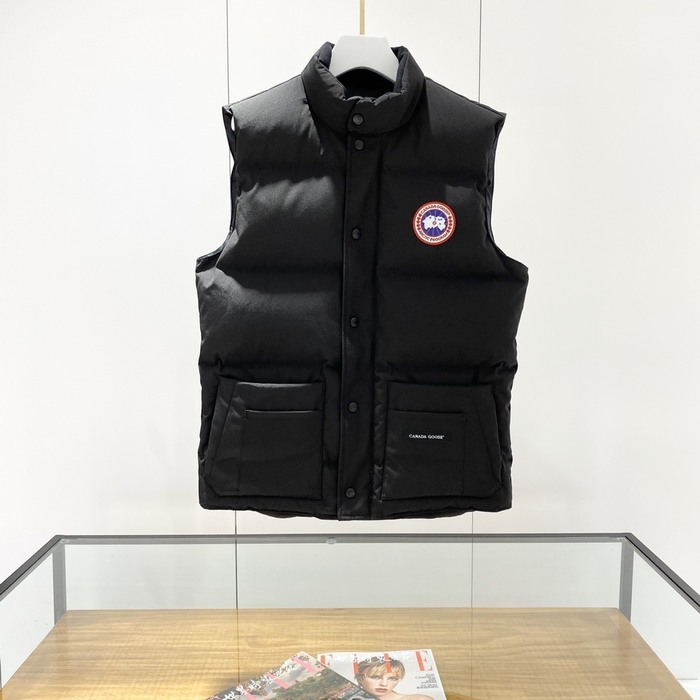Yupoo Canada Goose puffer black patch vest Canada Goose down jacket puffer black red logo Black