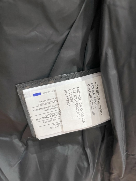 Yupoo Canada Goose puffer black red logo Canada Goose down jacket puffer black logo patch Black 029