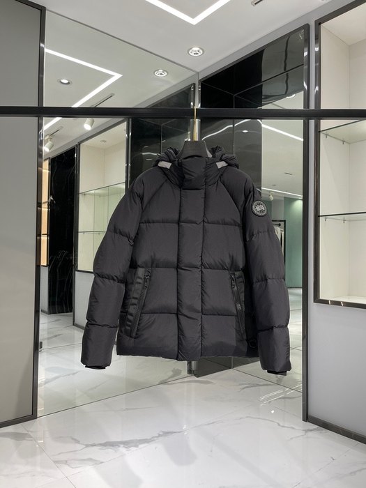 Yupoo Canada Goose puffer black zipper jacket Canada Goose down jacket puffer black hooded Black 003