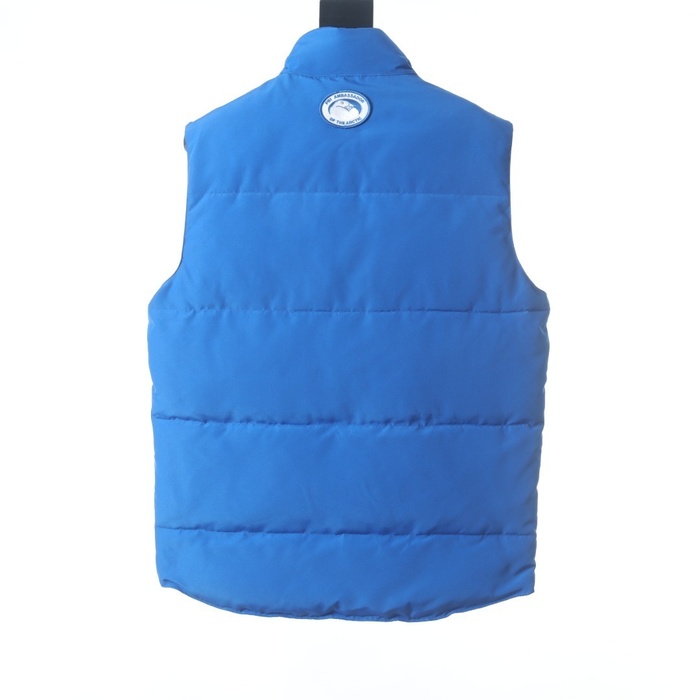 Yupoo Canada Goose puffer blue badge vest Canada Goose down jacket puffer vest blue patch Blue 001