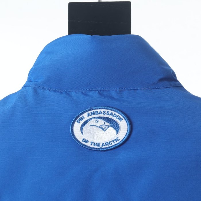 Yupoo Canada Goose puffer blue badge vest Canada Goose down jacket puffer vest blue patch Blue 001
