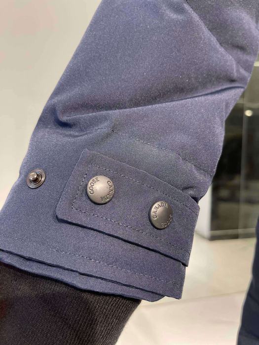 Yupoo Canada Goose puffer blue fur hood Canada Goose down jacket puffer navy fur hood Navy 015