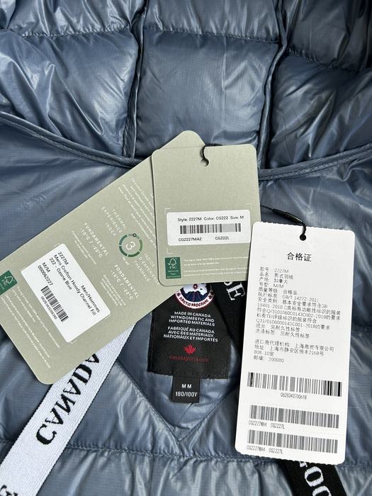 Yupoo Canada Goose puffer blue hooded Canada Goose down jacket puffer blue hooded Blue 002