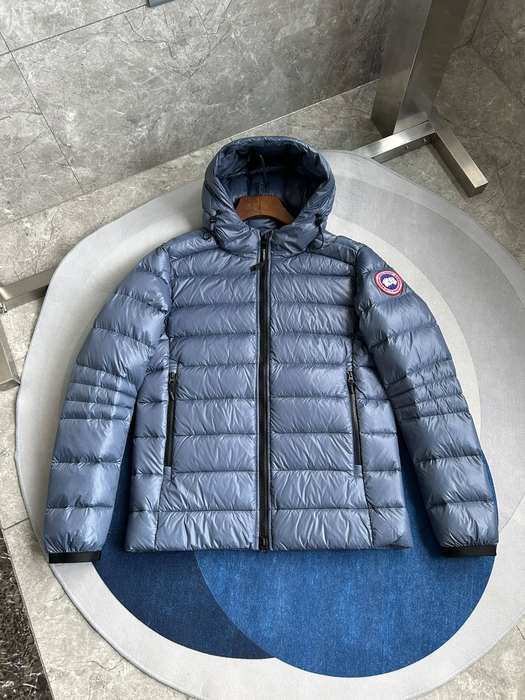Yupoo Canada Goose puffer blue hooded Canada Goose down jacket puffer blue hooded Blue 002