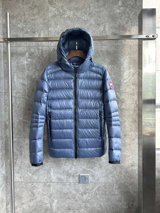 Yupoo Canada Goose puffer blue hooded Canada Goose down jacket puffer blue hooded Blue 002