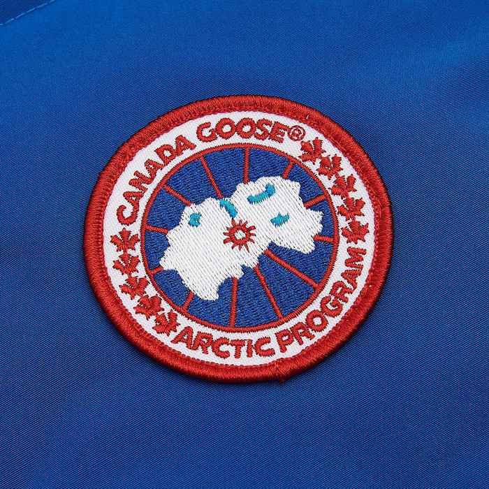 Yupoo Canada Goose puffer blue logo patch vest Canada Goose down jacket puffer blue patch vest Blue