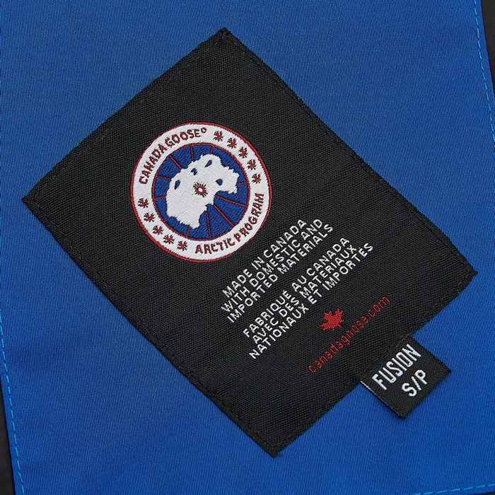 Yupoo Canada Goose puffer blue logo patch vest Canada Goose down jacket puffer blue patch vest Blue