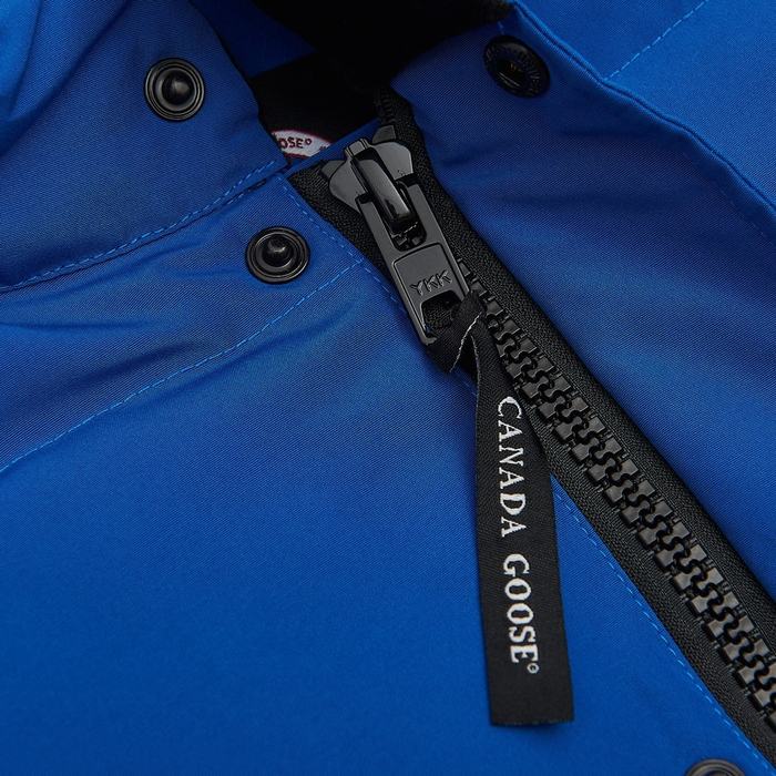 Yupoo Canada Goose puffer blue logo patch vest Canada Goose down jacket puffer blue patch vest Blue