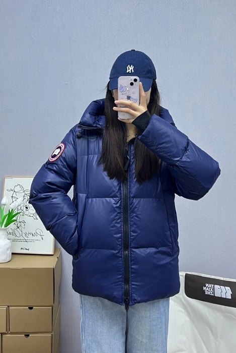 Yupoo Canada Goose puffer blue patch jacket Canada Goose down jacket puffer navy patch Navy 008