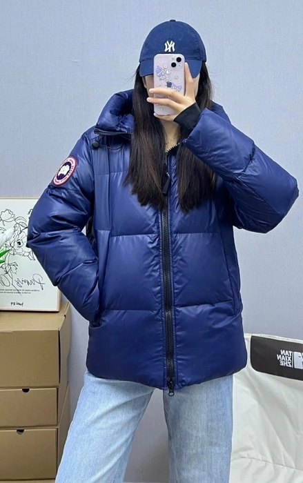 Yupoo Canada Goose puffer blue patch jacket Canada Goose down jacket puffer navy patch Navy 008