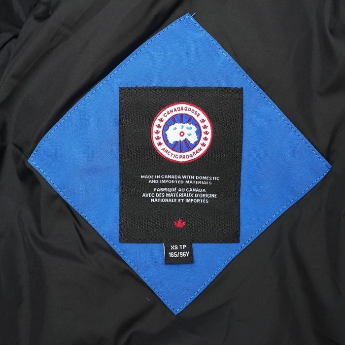 Yupoo Canada Goose puffer blue patches Canada Goose down jacket puffer blue fur hood Blue 001