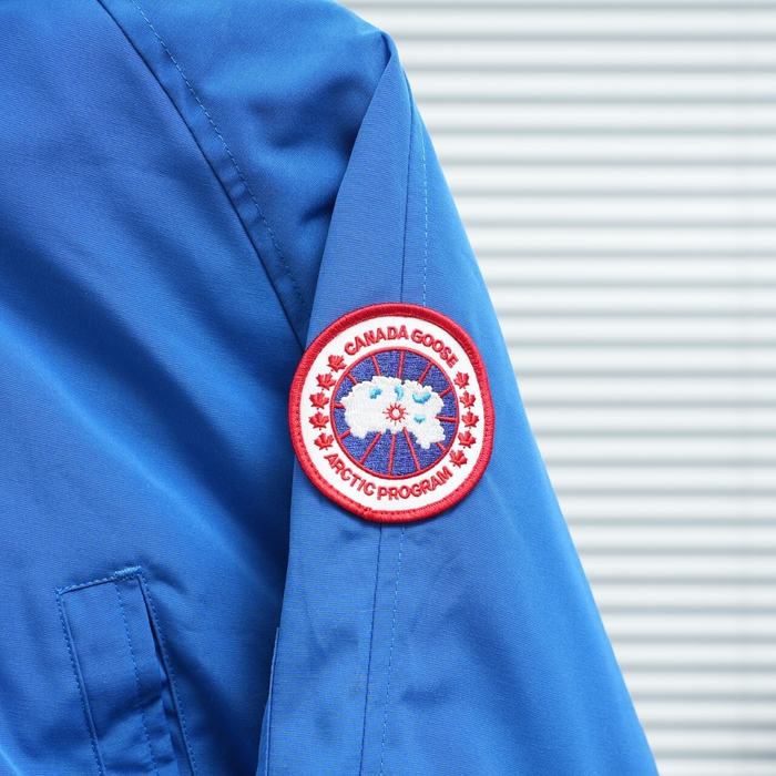 Yupoo Canada Goose puffer blue patches Canada Goose down jacket puffer blue fur hood Blue 001