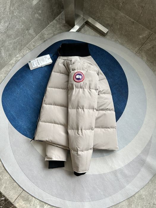 Yupoo Canada Goose puffer cream zip jacket Canada Goose down jacket puffer beige stitched Beige 009