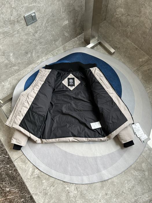 Yupoo Canada Goose puffer cream zip jacket Canada Goose down jacket puffer beige stitched Beige 009