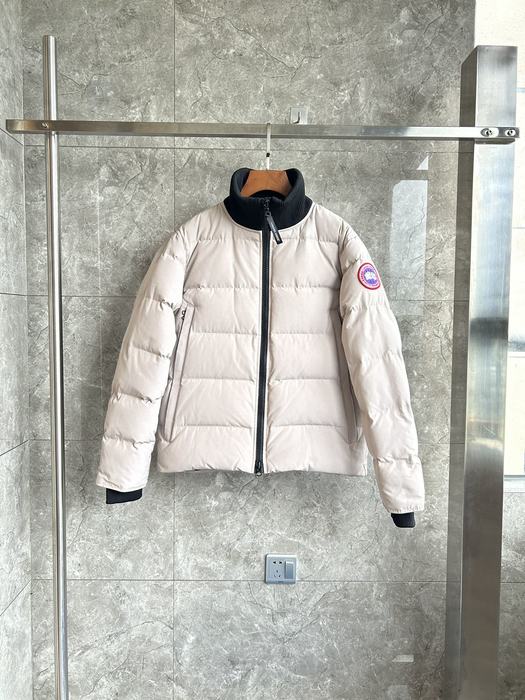 Yupoo Canada Goose puffer cream zip jacket Canada Goose down jacket puffer beige stitched Beige 009