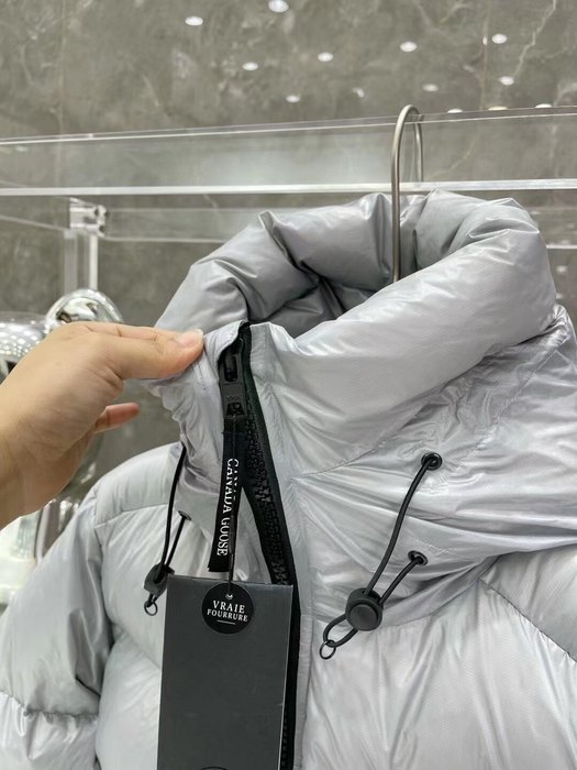 Yupoo Canada Goose puffer gray patch Canada Goose down jacket puffer grey badge patch Grey