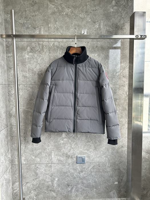 Yupoo Canada Goose puffer grey black collar Canada Goose down jacket puffer gray black collar Grey 009