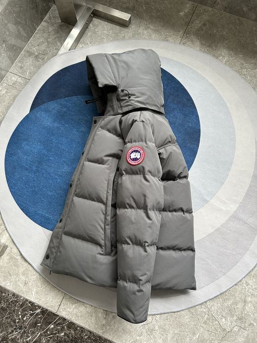 Yupoo Canada Goose puffer grey fur hood Canada Goose down jacket puffer gray hooded Grey 004