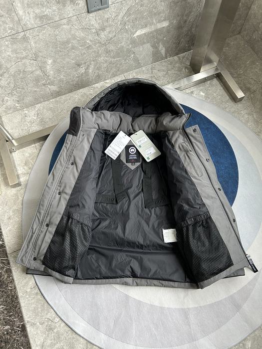 Yupoo Canada Goose puffer grey fur hood Canada Goose down jacket puffer gray hooded Grey 004