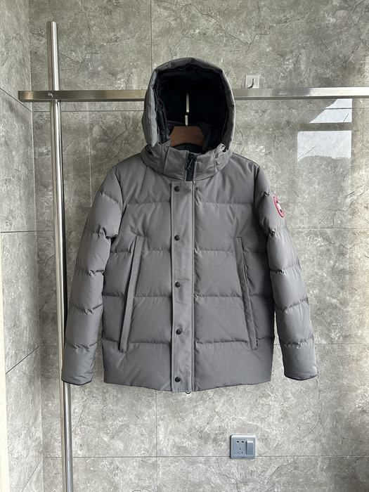 Yupoo Canada Goose puffer grey fur hood Canada Goose down jacket puffer gray hooded Grey 004