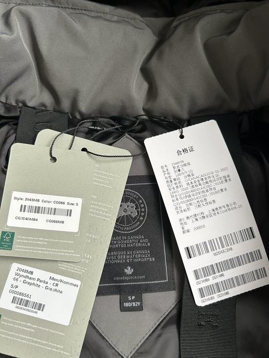 Yupoo Canada Goose puffer grey hooded Canada Goose down jacket puffer gray hooded Grey 003