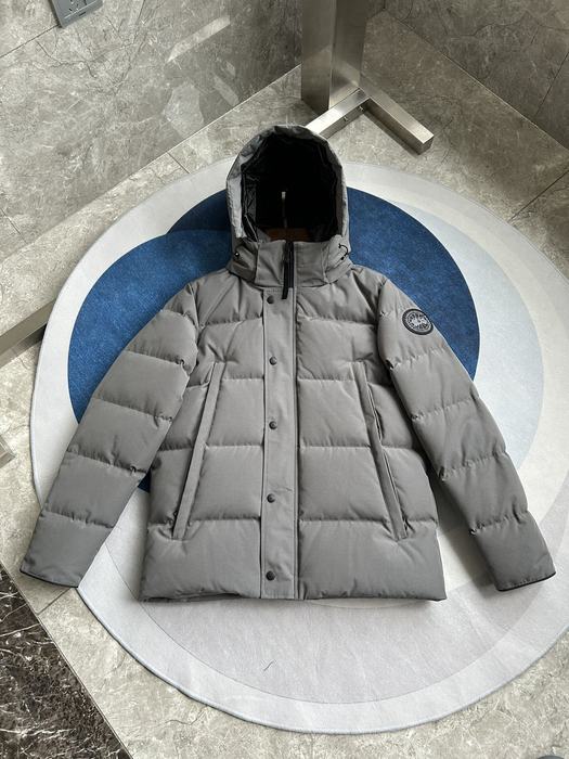 Yupoo Canada Goose puffer grey hooded Canada Goose down jacket puffer gray hooded Grey 003