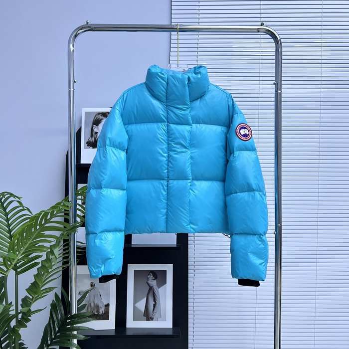 Yupoo Canada Goose puffer jacket blue patch Canada Goose down jacket puffer jacket bright blue badge Blue 003