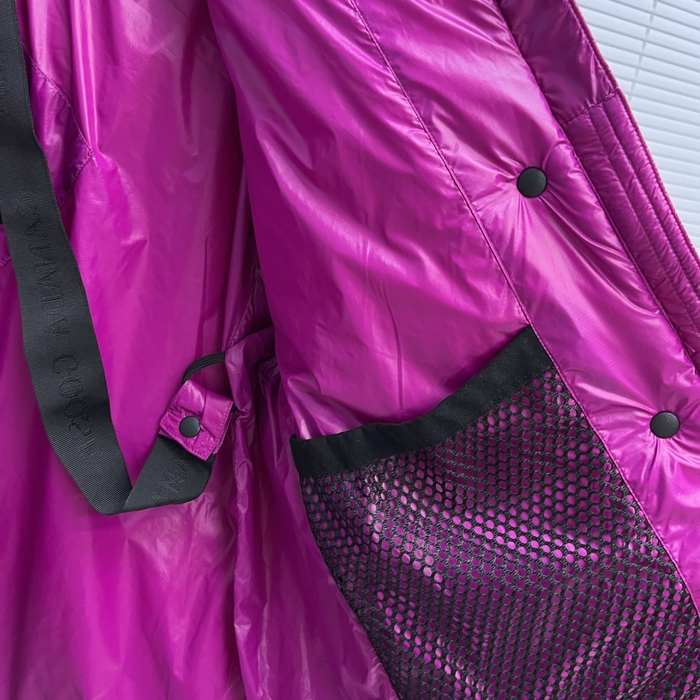 Yupoo Canada Goose puffer jacket pink shiny Canada Goose down jacket puffer pink short Red 007