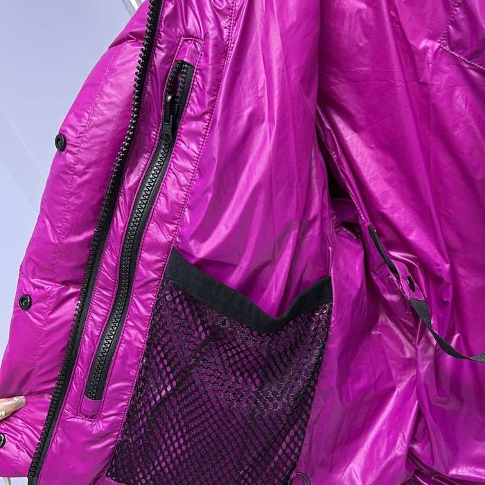 Yupoo Canada Goose puffer jacket pink shiny Canada Goose down jacket puffer pink short Red 007
