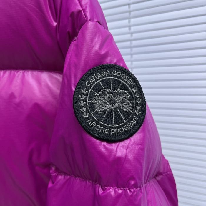 Yupoo Canada Goose puffer jacket pink shiny Canada Goose down jacket puffer pink short Red 007