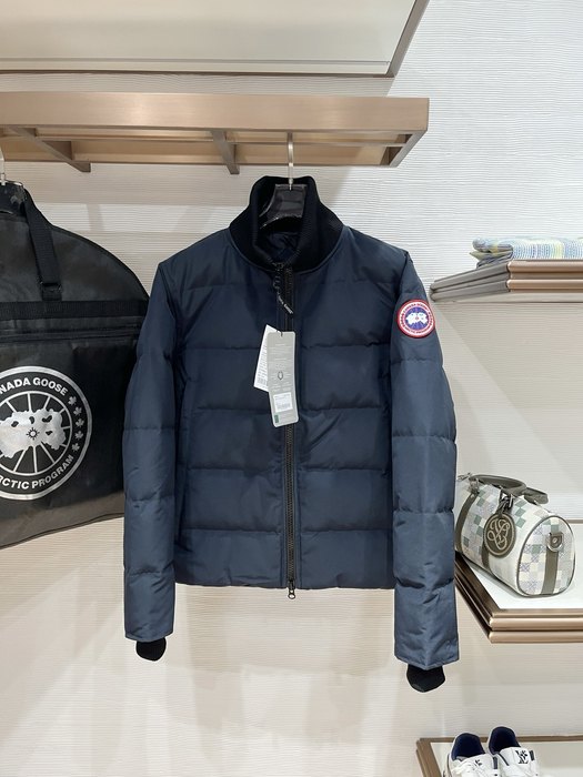 Yupoo Canada Goose puffer navy badge patch Canada Goose down jacket puffer navy patch Navy 010