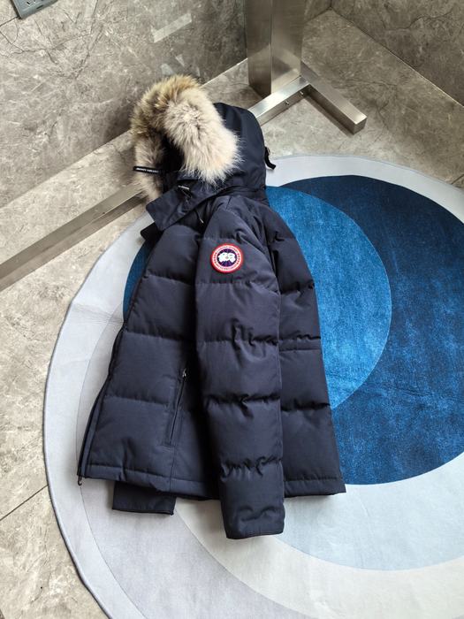 Yupoo Canada Goose puffer navy fur hood Canada Goose down jacket puffer navy fur hood Navy 018