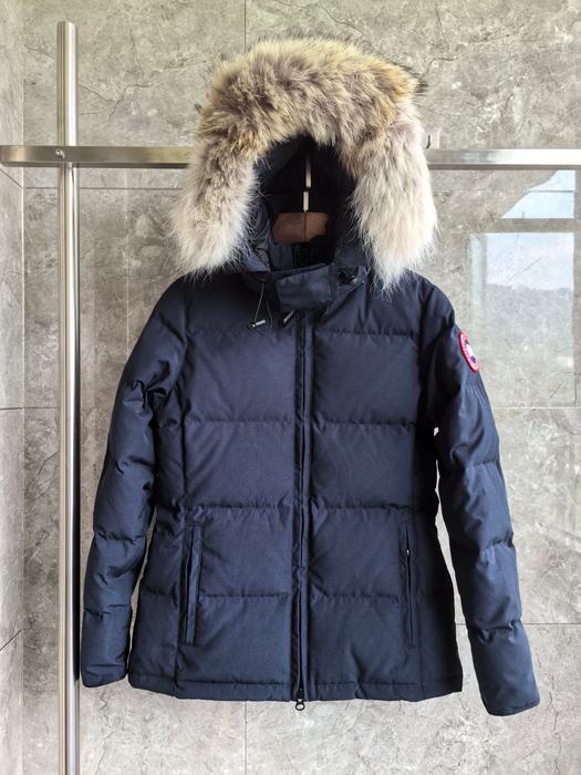 Yupoo Canada Goose puffer navy fur hood Canada Goose down jacket puffer navy fur hood Navy 018