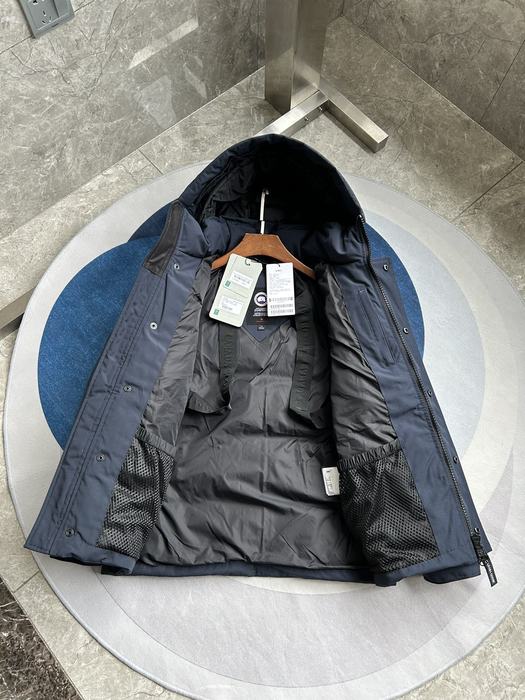 Yupoo Canada Goose puffer navy fur hood Canada Goose down jacket winter black fur hood Navy