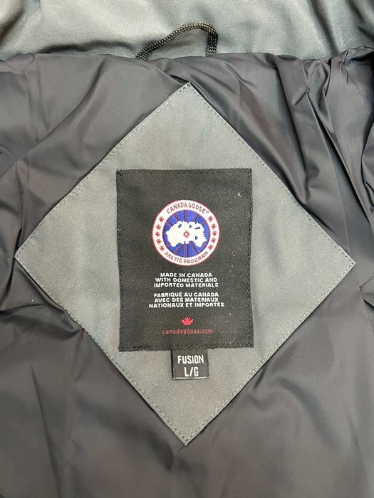 Yupoo Canada Goose puffer navy fur hood Canada Goose down jacket winter blue hooded fur Grey 018