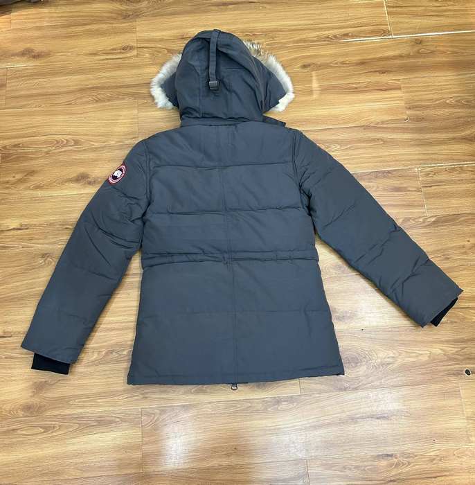 Yupoo Canada Goose puffer navy fur hood Canada Goose down jacket winter blue hooded fur Grey 018