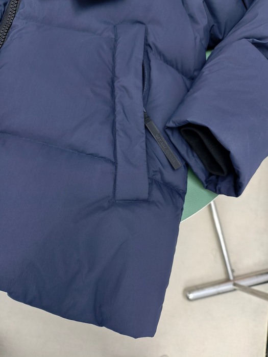 Yupoo Canada Goose puffer navy hood hat Navy 006