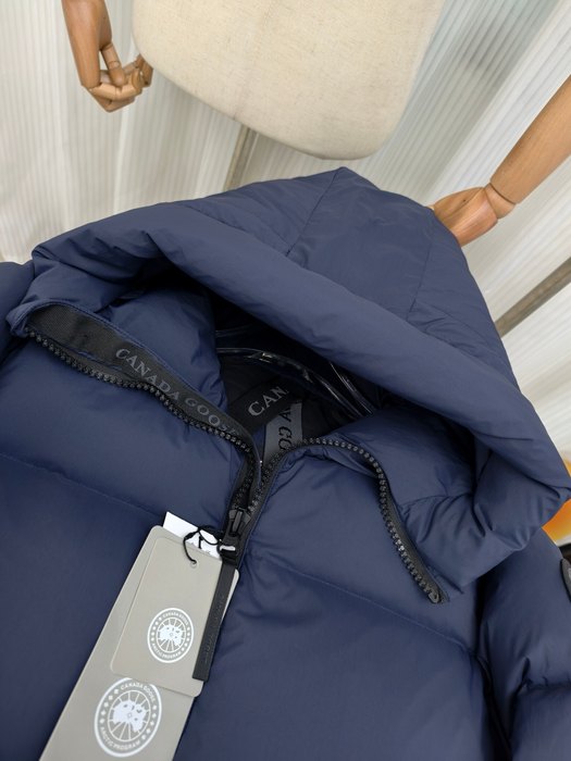 Yupoo Canada Goose puffer navy hood hat Navy 006