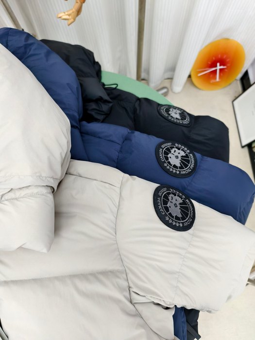 Yupoo Canada Goose puffer navy hood hat Navy 006