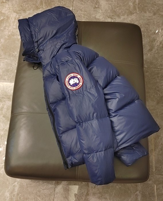Yupoo Canada Goose puffer navy logo patch Canada Goose down jacket puffer navy patch Navy 019