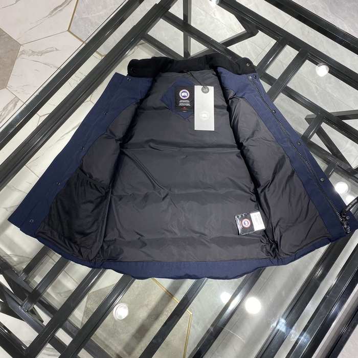Yupoo Canada Goose puffer navy vest patch Canada Goose down jacket puffer vest navy zipper Navy