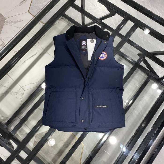 Yupoo Canada Goose puffer navy vest patch Canada Goose down jacket puffer vest navy zipper Navy