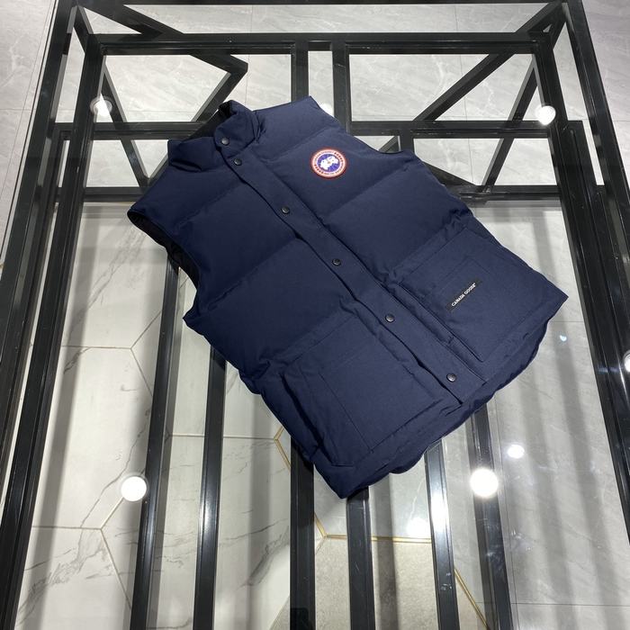 Yupoo Canada Goose puffer navy vest patch Canada Goose down jacket puffer vest navy zipper Navy