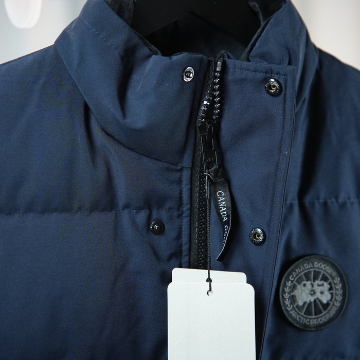 Yupoo Canada Goose puffer navy zip vest Canada Goose down jacket puffer navy patch vest Navy 002