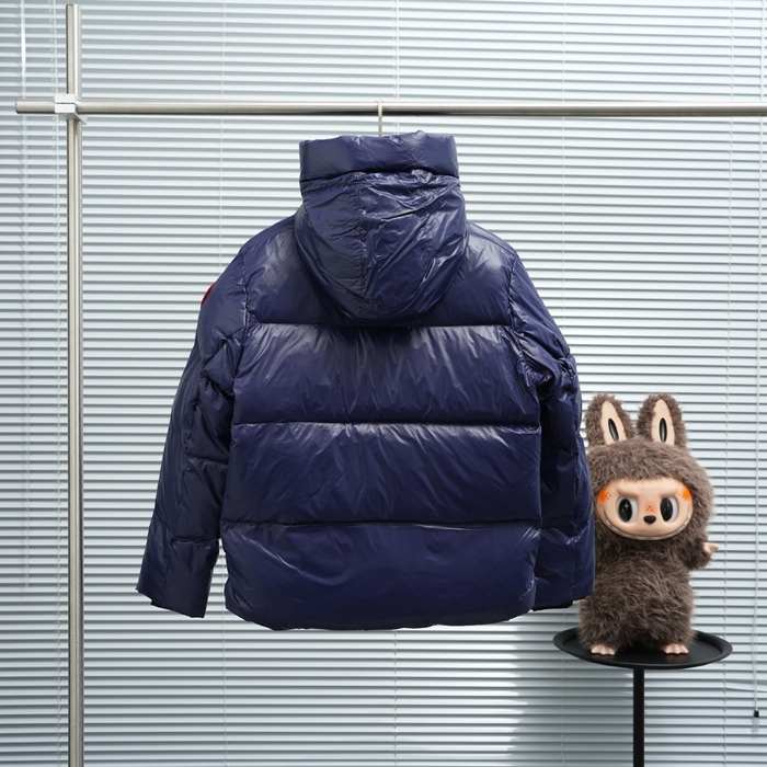 Yupoo Canada Goose puffer navy zipper Canada Goose down jacket puffer navy badge patch Navy 007