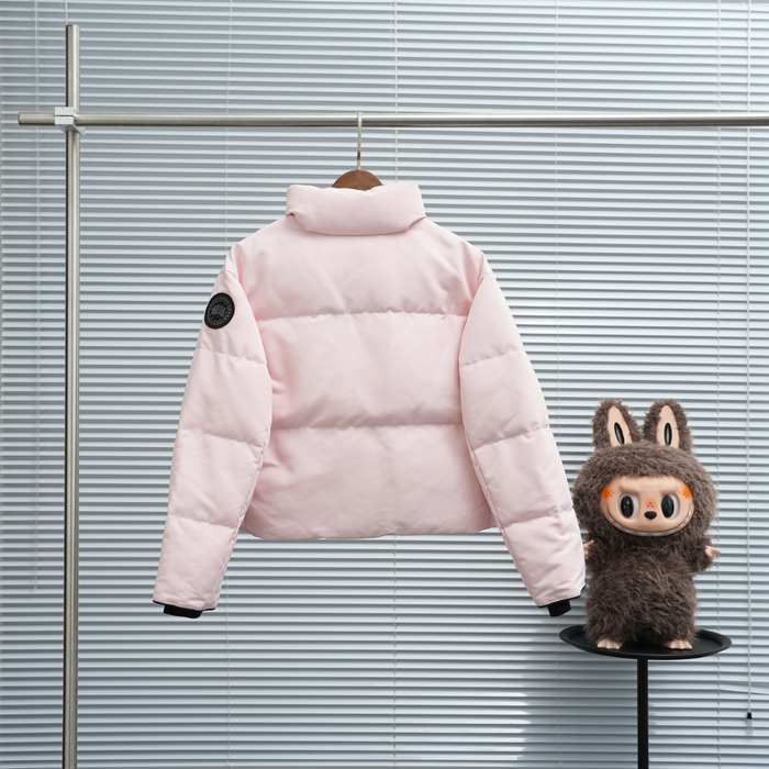 Yupoo Canada Goose puffer pink zipper Canada Goose down jacket puffer black button Black 048