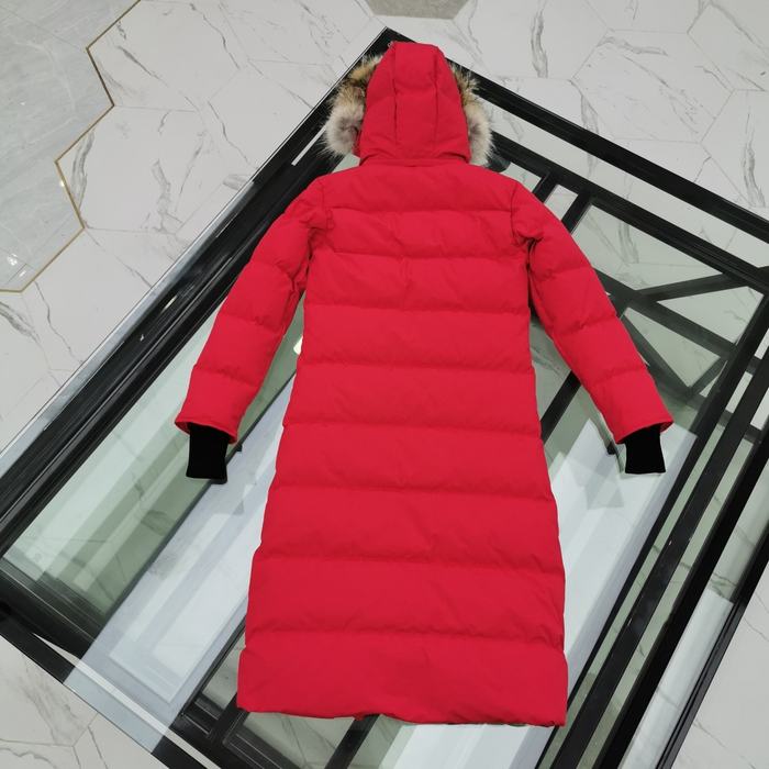 Yupoo Canada Goose puffer red fur hood Canada Goose down jacket puffer red fur hood Red 008