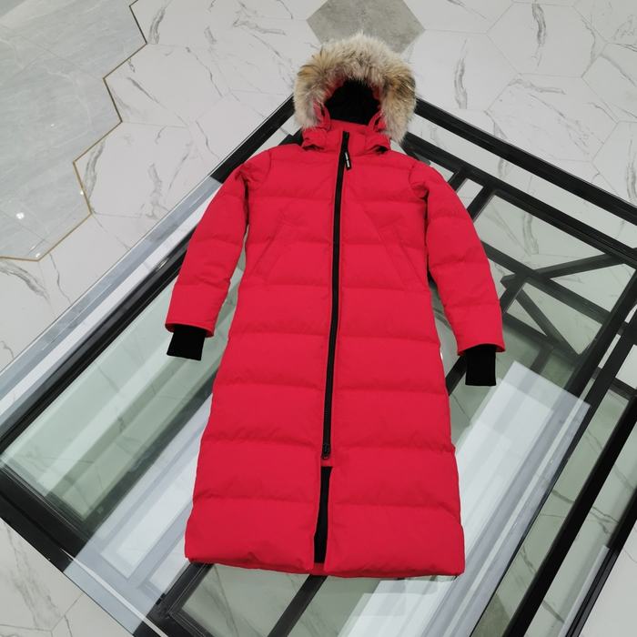 Yupoo Canada Goose puffer red fur hood Canada Goose down jacket puffer red fur hood Red 008